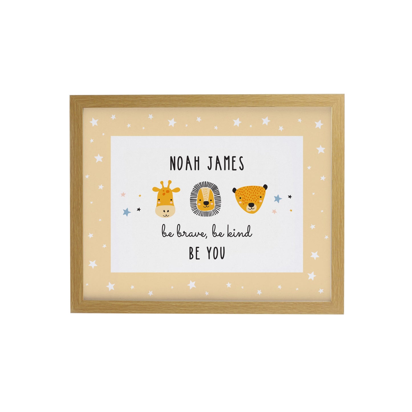 Personalised Safari Animals Framed Prints: 7 - Framed Prints By Gift Moments