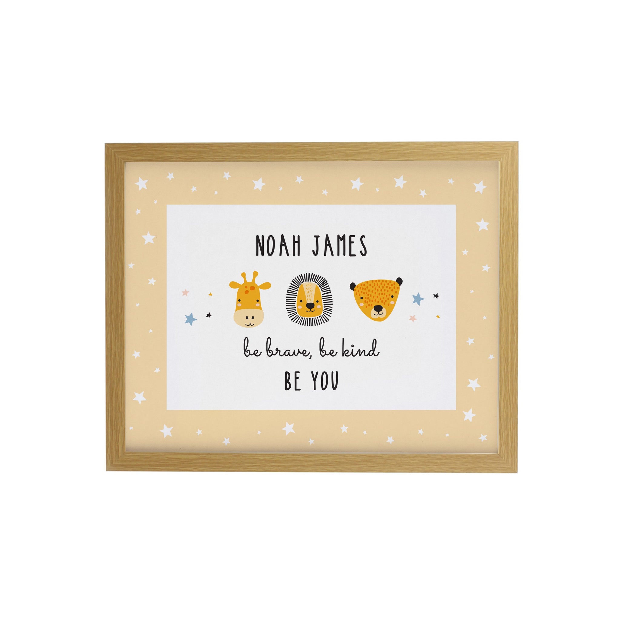 Personalised Safari Animals Framed Prints: 7 - Framed Prints By Gift Moments