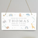 Personalised Safari Animals Wooden Sign: 4 - Signs & Plaques By Gift Moments