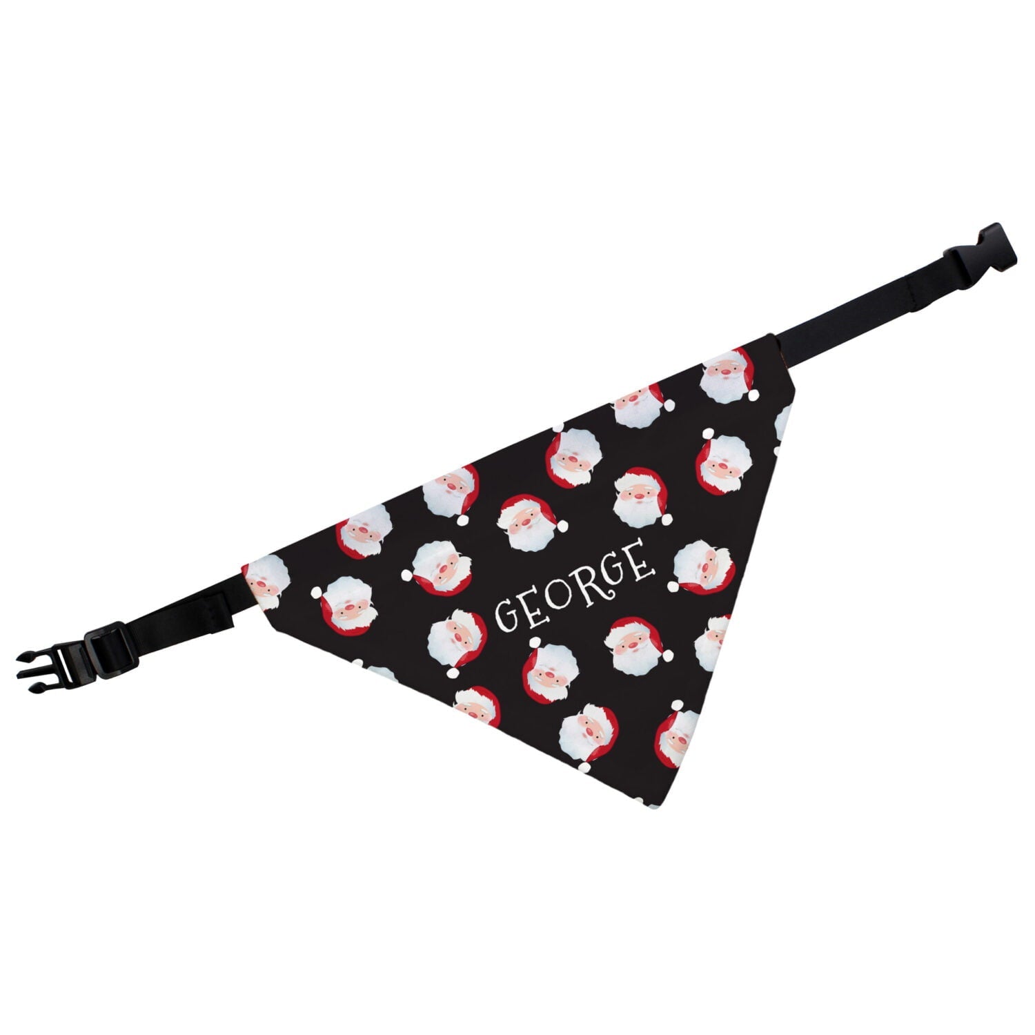 Personalised Santa Black Dog Bandana: 4 - Pet Products By Gift Moments