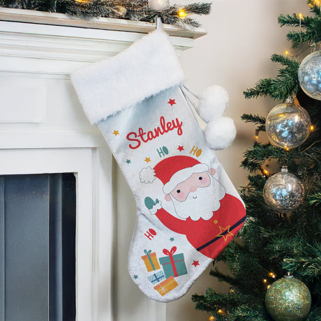 Personalised Santa Christmas Stocking: 1 - Christmas Stockings By Gift Moments