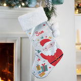 Personalised Santa Christmas Stocking: 3 - Christmas Stockings By Gift Moments