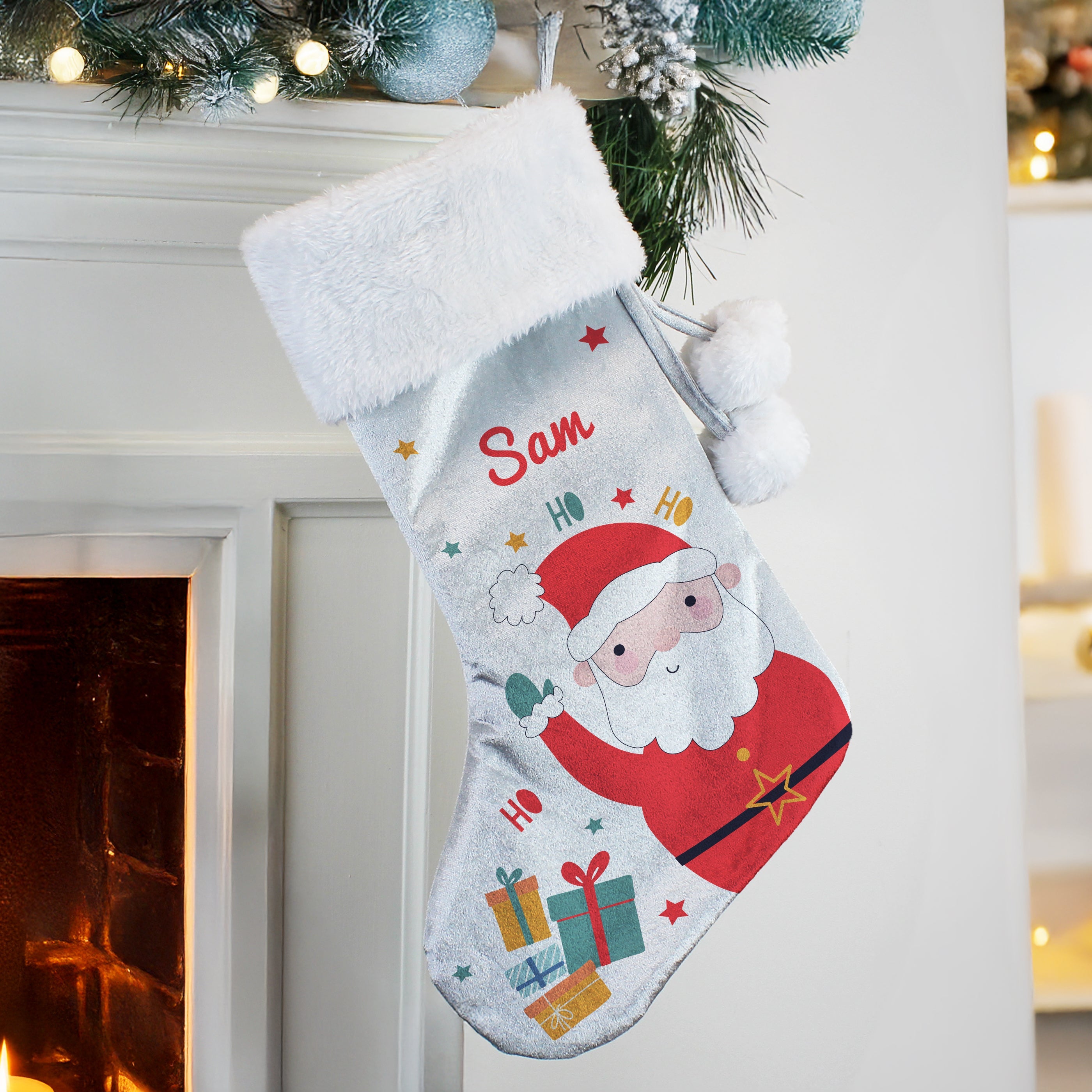 Personalised Santa Christmas Stocking - Shop Christmas Stockings At Gift Moments - 3