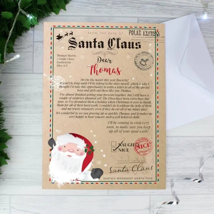Personalised Santa Claus Letter - Shop Santa Letters At Gift Moments - 2