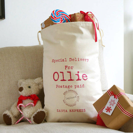 Personalised Santa Express Christmas Sack: 1 - Christmas Sacks By Gift Moments