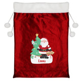 Personalised Santa Luxury Pom Pom Red Sack: 4 - Christmas Sacks By Gift Moments