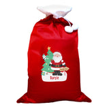 Personalised Santa Luxury Pom Pom Red Sack: 4 - Christmas Sacks By Gift Moments