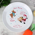 Personalised Santa & Rudolph Christmas Eve Mince Pie Plate - Shop Christmas Decorations At Gift Moments - 1