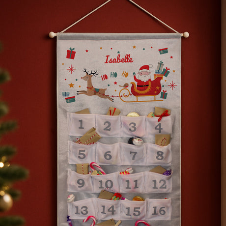 Personalised Santa Sleigh Advent Calendar: 4 - Advent Calendars By Gift Moments