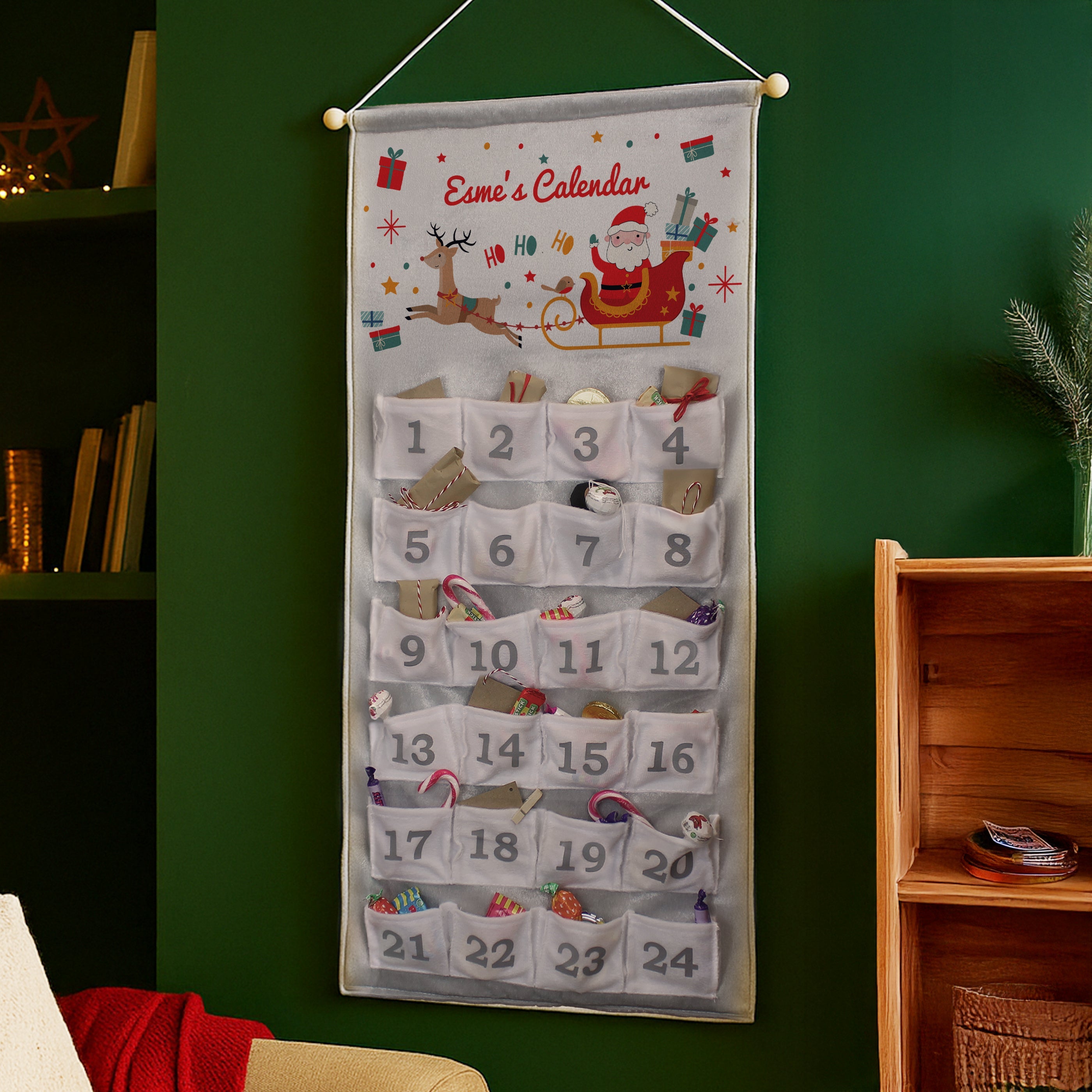 Personalised Santa Sleigh Advent Calendar - Shop Advent Calendars At Gift Moments - 3