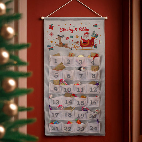 Personalised Santa Sleigh Advent Calendar: 1 - Advent Calendars By Gift Moments