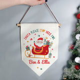 Personalised Santa Stop Here Banner: 3 - Signs & Plaques By Gift Moments