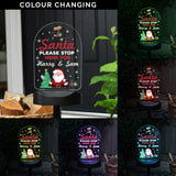 Personalised Santa Stop Here Outdoor Solar Light: 4 - Solar Lights By Gift Moments