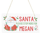 Personalised Santa Stop Here Wooden Sign - Shop Signs & Plaques At Gift Moments - 3