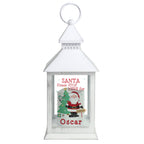 Personalised Santa White Lantern - Shop LED Lighting At Gift Moments - 4