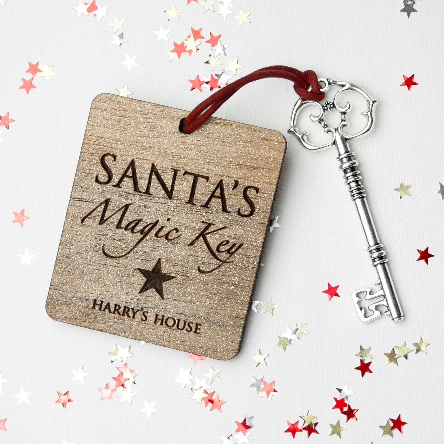 Personalised Santa’s Magic Key: 1 - Traditional - Keyrings By Gift Moments
