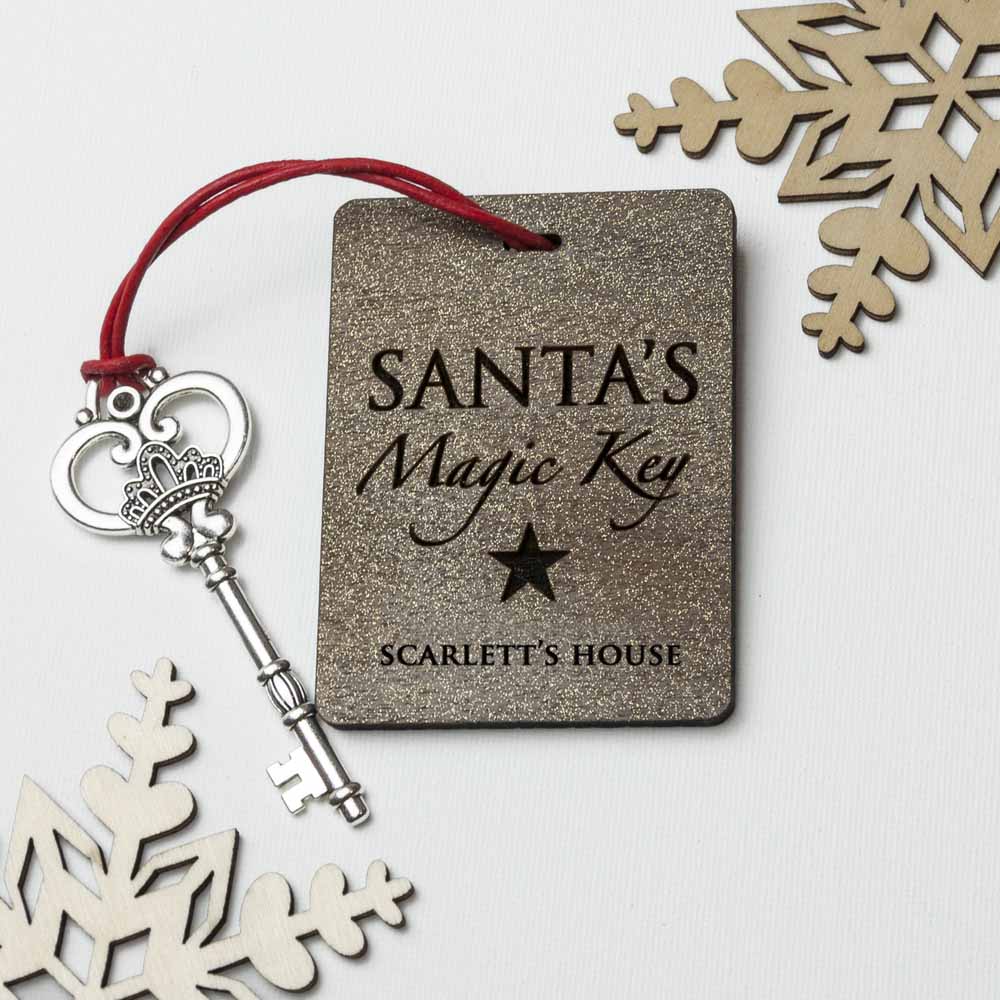 Personalised Santa’s Magic Key: 2 - Vintage - Keyrings By Gift Moments