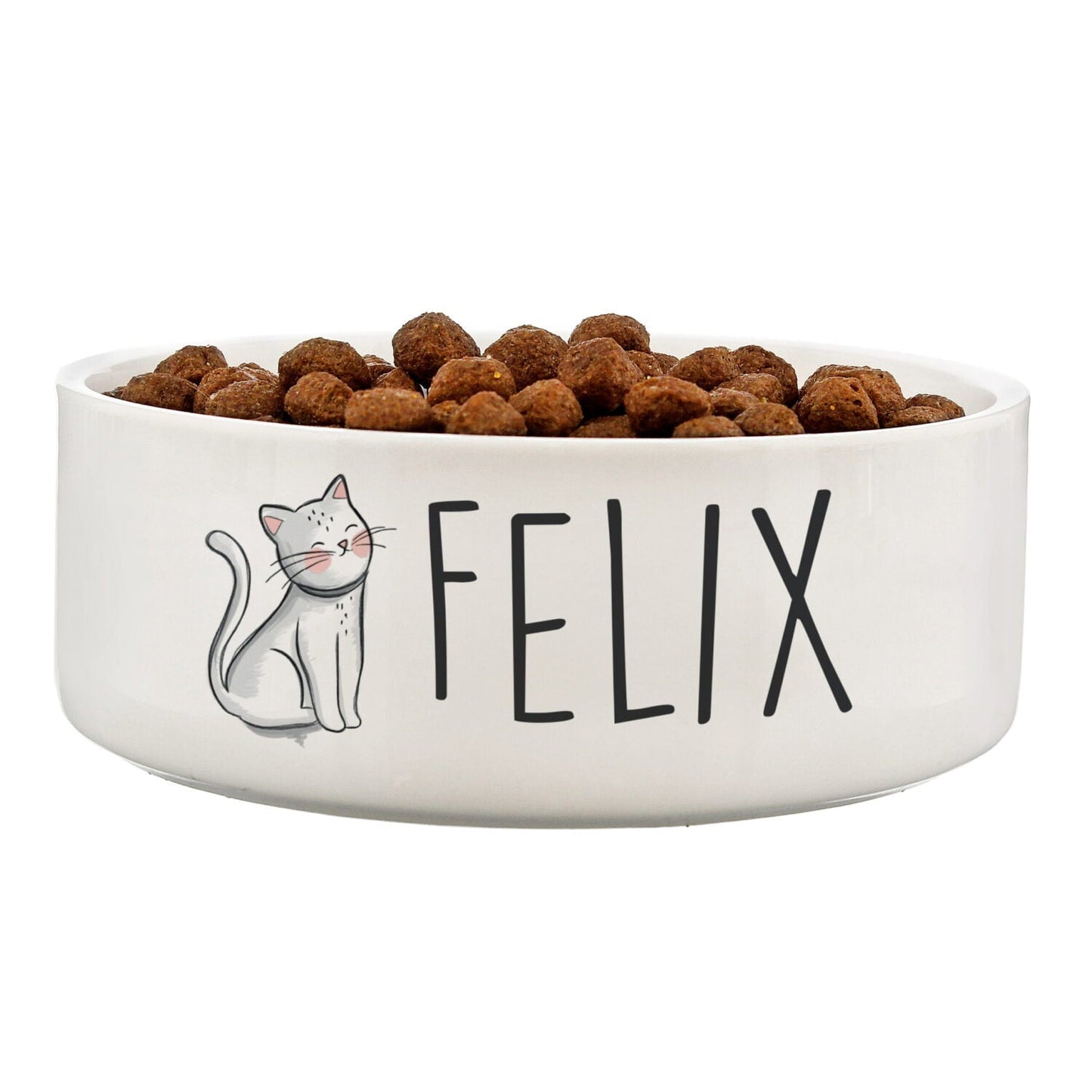 Personalised Scribble Cat 14cm Medium Pet Bowl: 4 - Pet Products By Gift Moments