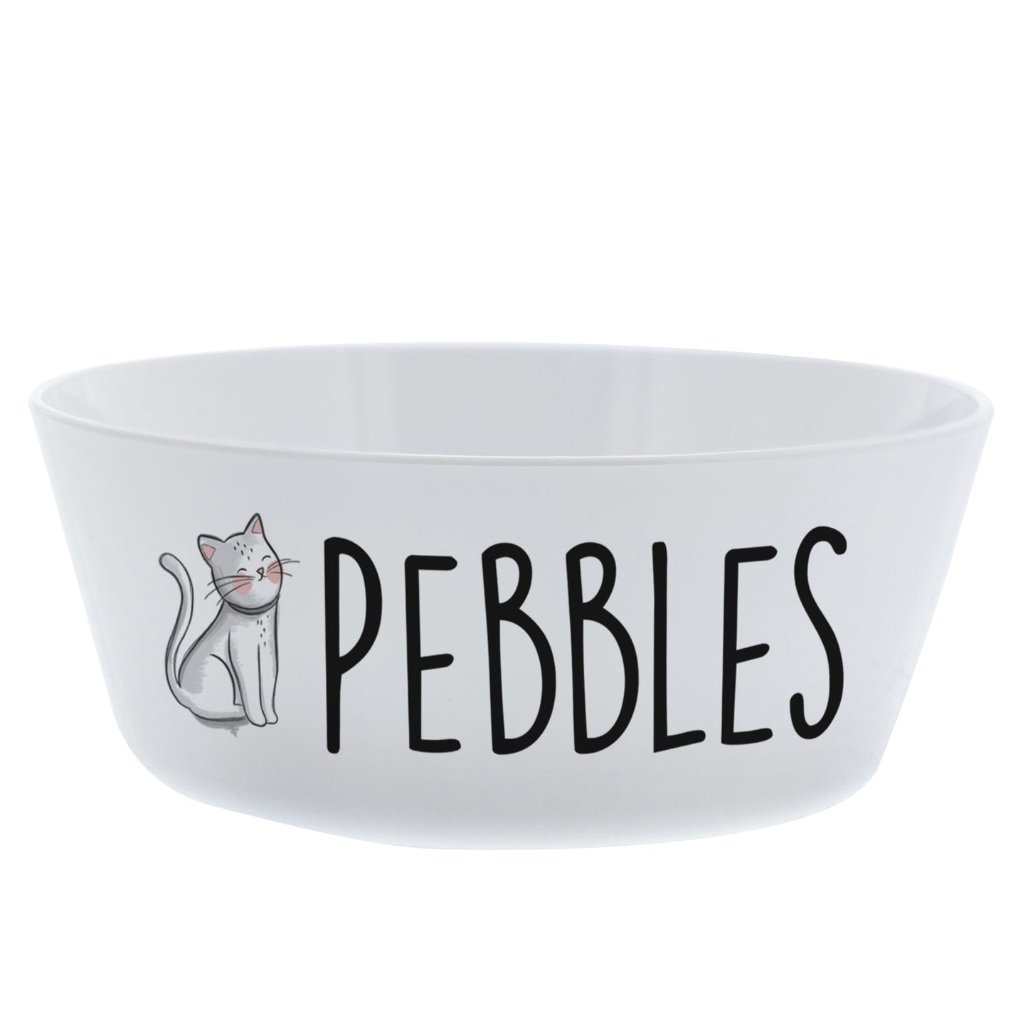 Personalised Scribble Cat Plastic Cat Bowl: 4 - Pet Products By Gift Moments