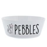 Personalised Scribble Cat Plastic Cat Bowl: 4 - Pet Products By Gift Moments