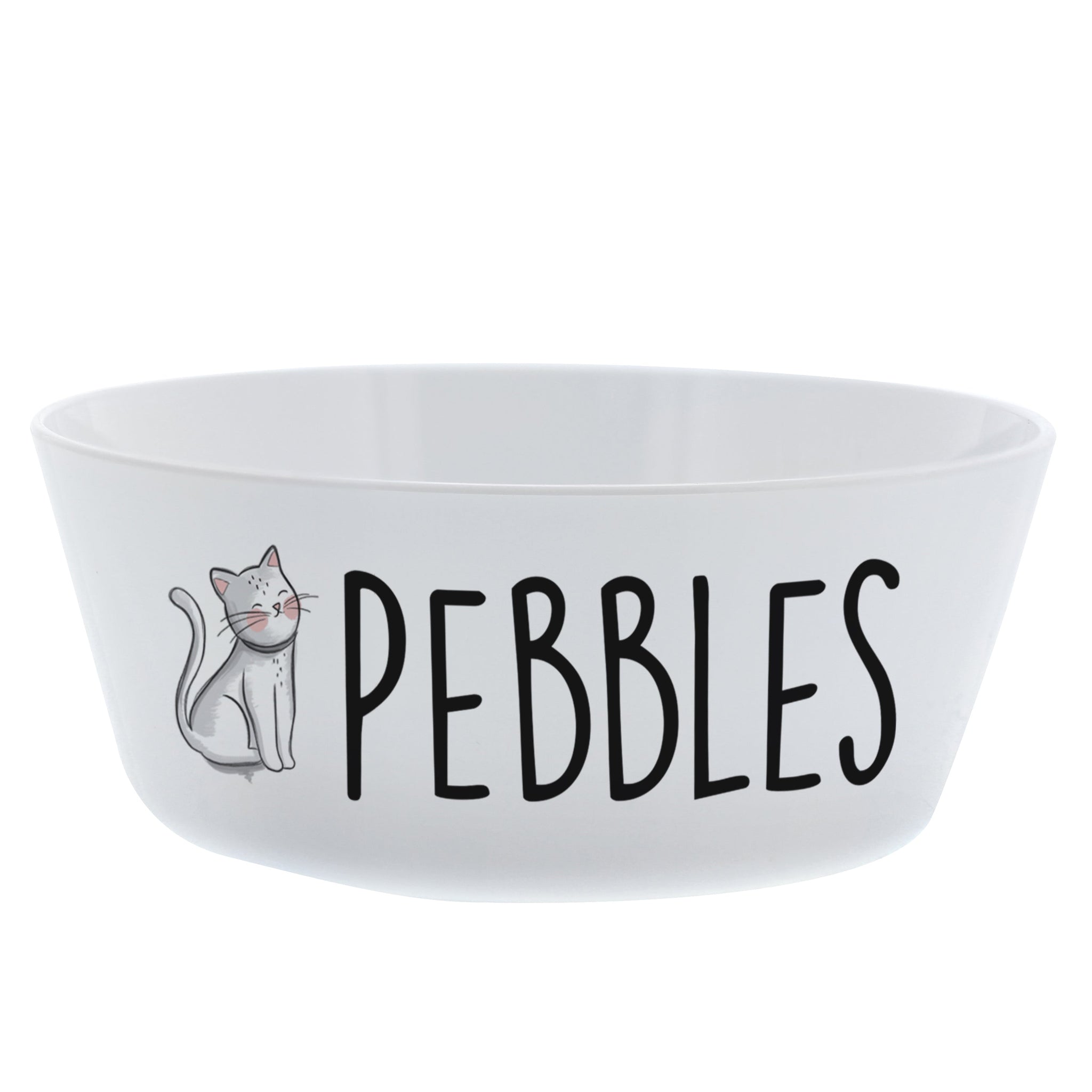 Personalised Scribble Cat Plastic Cat Bowl: 4 - Pet Products By Gift Moments
