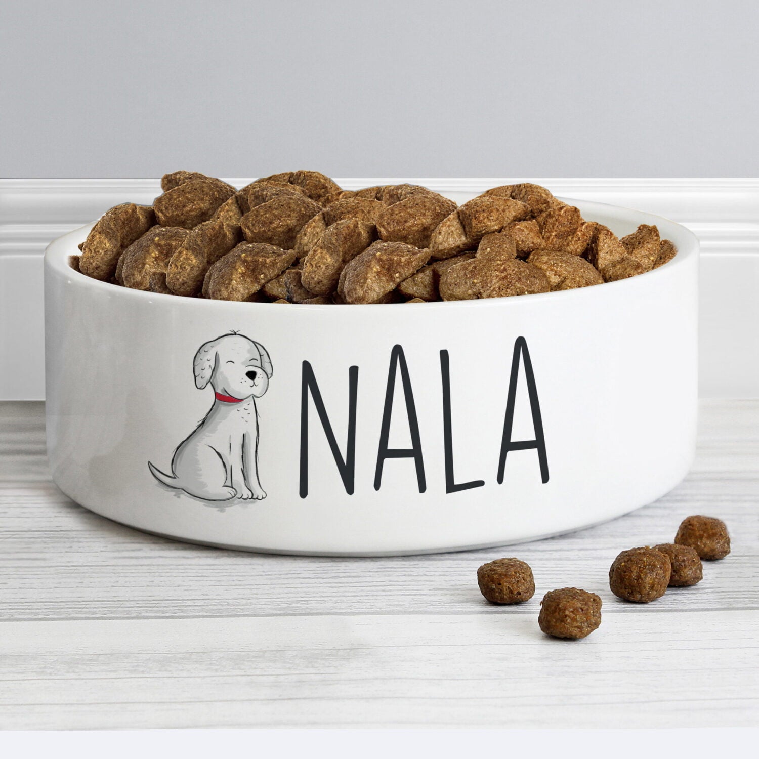 Personalised Scribble Dog 14cm Medium Pet Bowl: 3 - Pet Products By Gift Moments