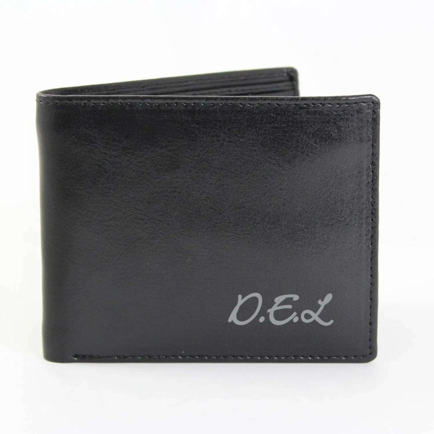 Personalised Script Font Leather Wallet: 2 - Wallets & Money Clips By Gift Moments
