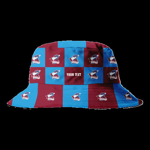 Personalised Scunthorpe United Chequered Bucket Hat: 1 - Caps & Hats By Scunthorpe United