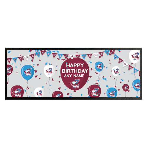 Personalised Scunthorpe United FC Balloons Bar Runner: 1 - Barware By Scunthorpe United