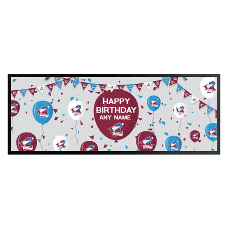 Personalised Scunthorpe United FC Balloons Bar Runner: 1 - Barware By Scunthorpe United
