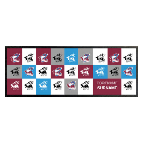 Personalised Scunthorpe United FC Chequered Bar Runner: 1 - Barware By Scunthorpe United
