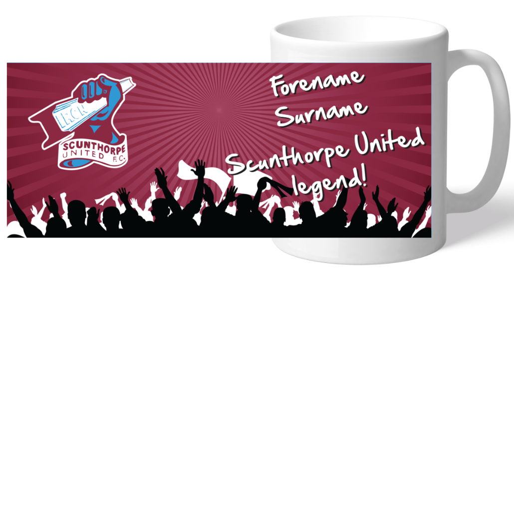 Personalised Scunthorpe United FC Legend Mug: 2 - Mugs By Scunthorpe United