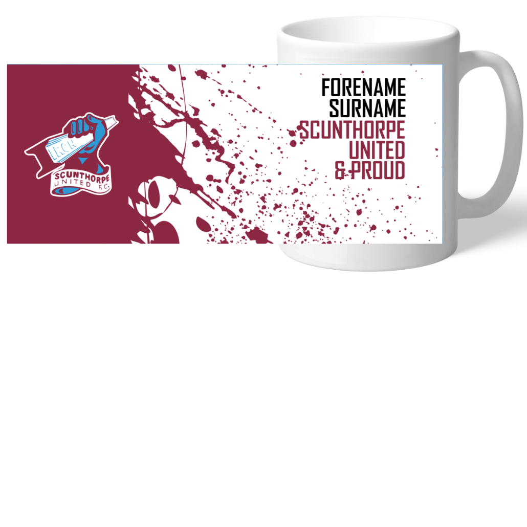Personalised Scunthorpe United FC Proud Mug: 2 - Mugs By Scunthorpe United