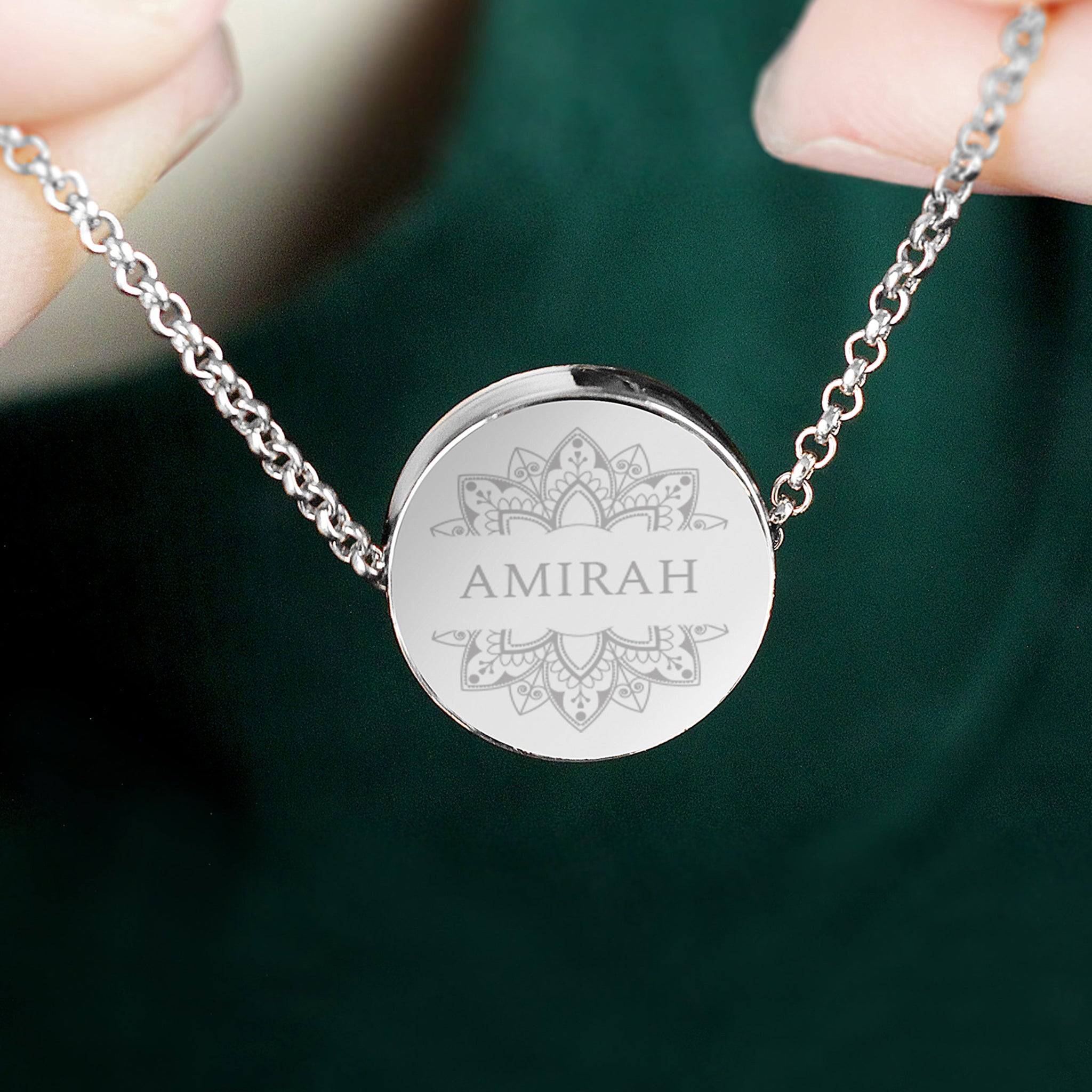 Personalised Sentiment Eid and Ramadan Disc Necklace and Box: 2 - Necklaces By Gift Moments