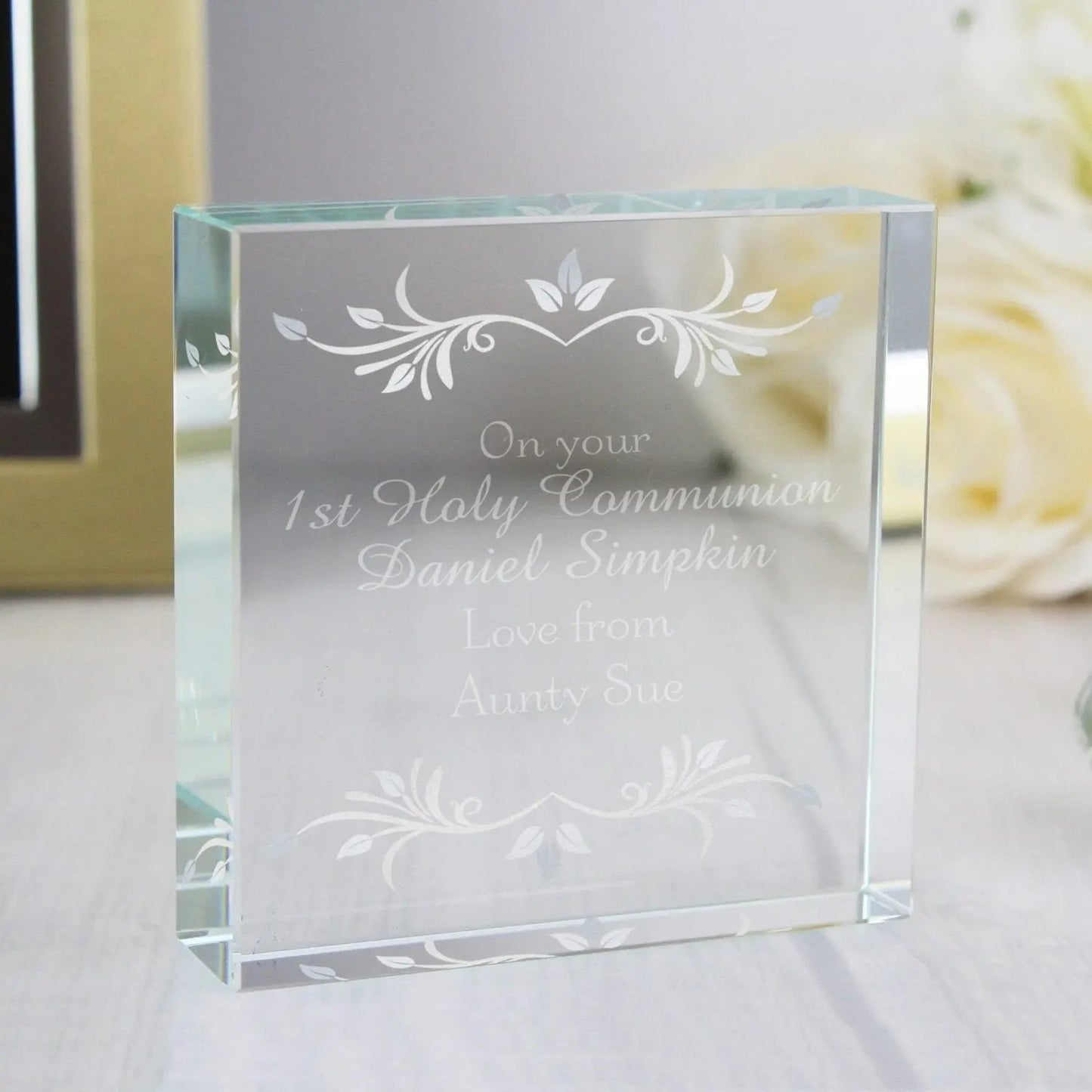 Personalised Sentiments Crystal Token: 2 - Crystal Tokens By Gift Moments