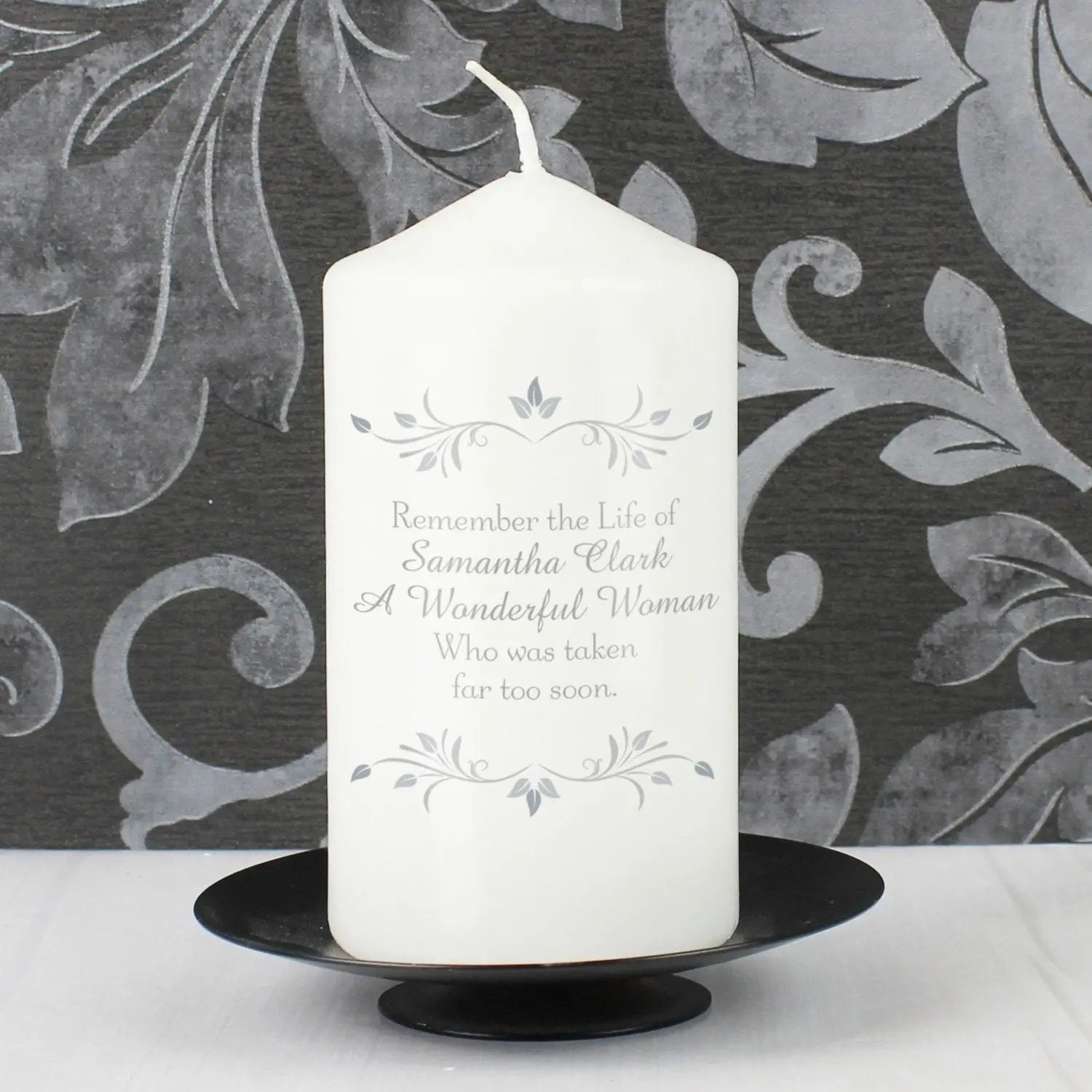 Personalised Sentiments Pillar Candle: 1 - Candles By Gift Moments