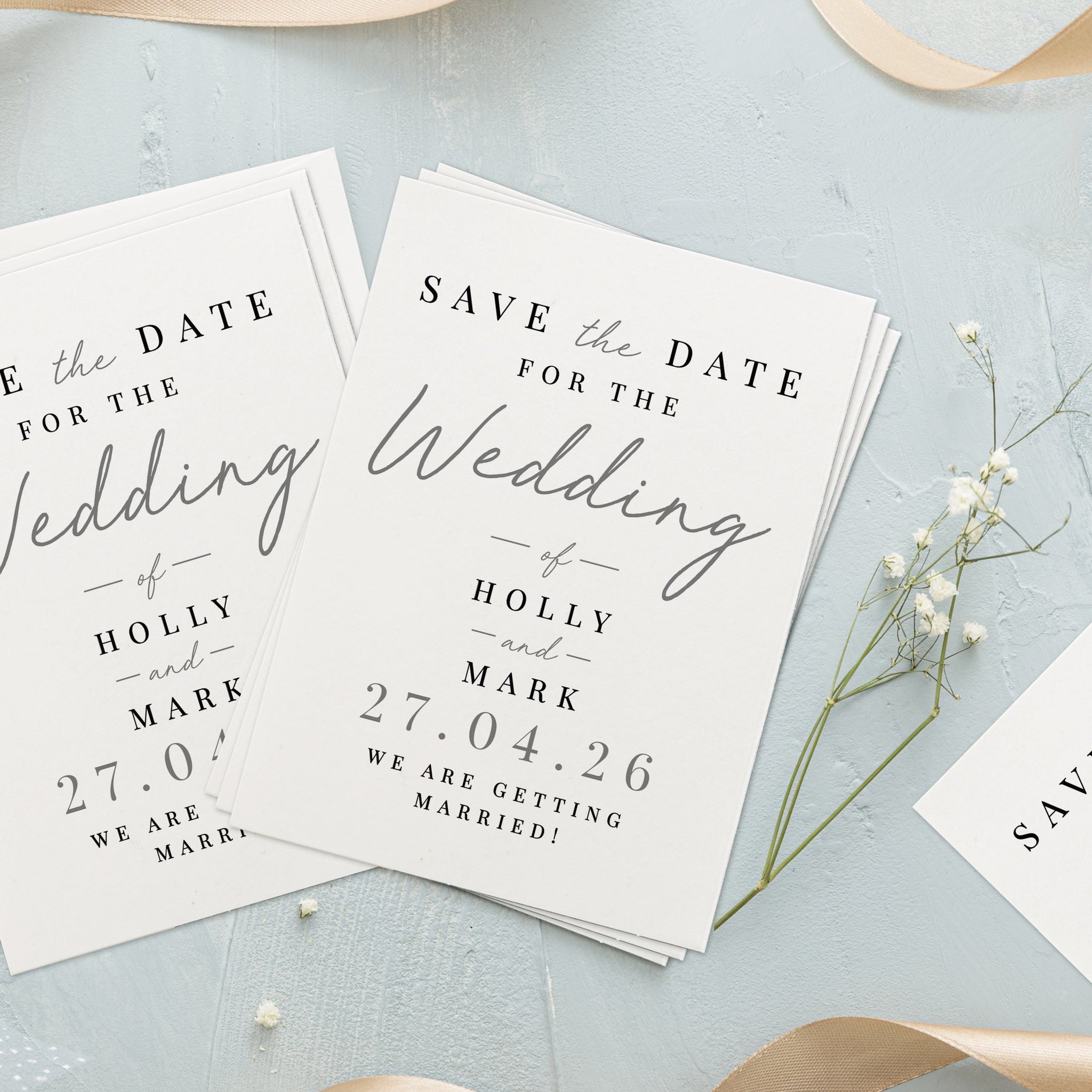 Personalised Set of 36 Wedding Save the Dates: 3 - Keepsakes By Gift Moments