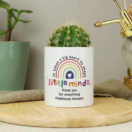 Personalised Shape Little Minds Ceramic Storage Pot: 3 - Storage By Gift Moments