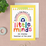 Personalised Shape Little Minds Greeting Card: 4 - Greeting Cards By Gift Moments