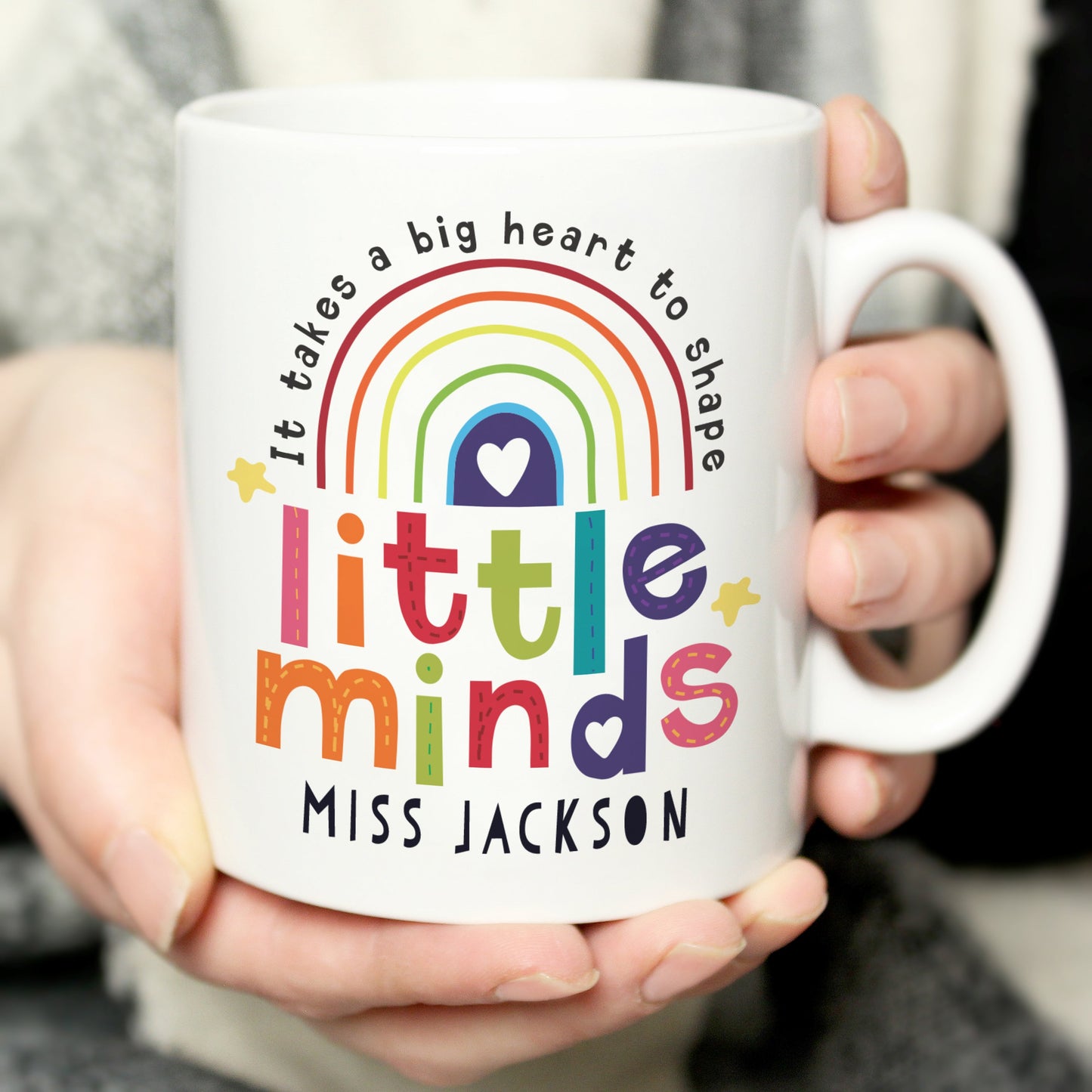 Personalised Shape Little Minds Mug: 2 - Mugs By Gift Moments