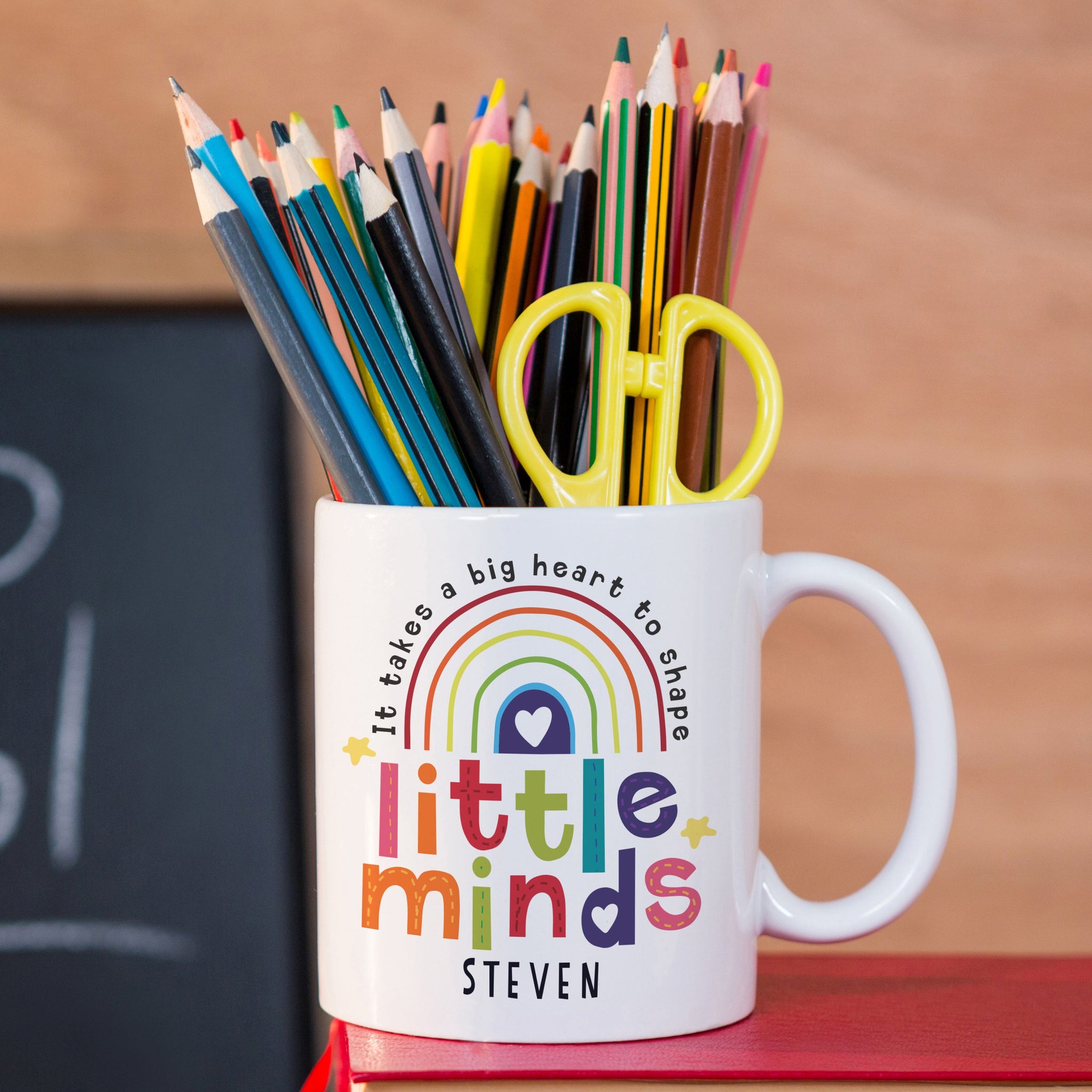 Personalised Shape Little Minds Mug: 3 - Mugs By Gift Moments
