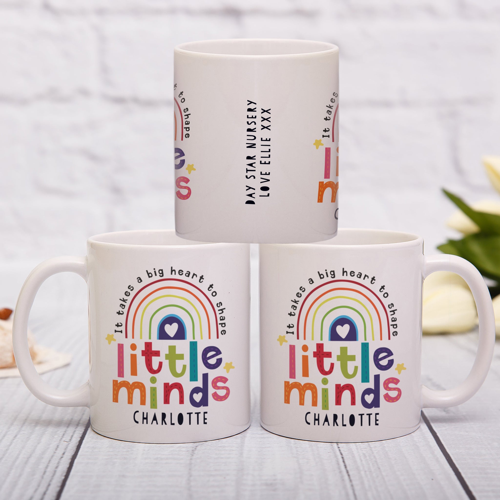 Personalised Shape Little Minds Mug: 1 - Mugs By Gift Moments