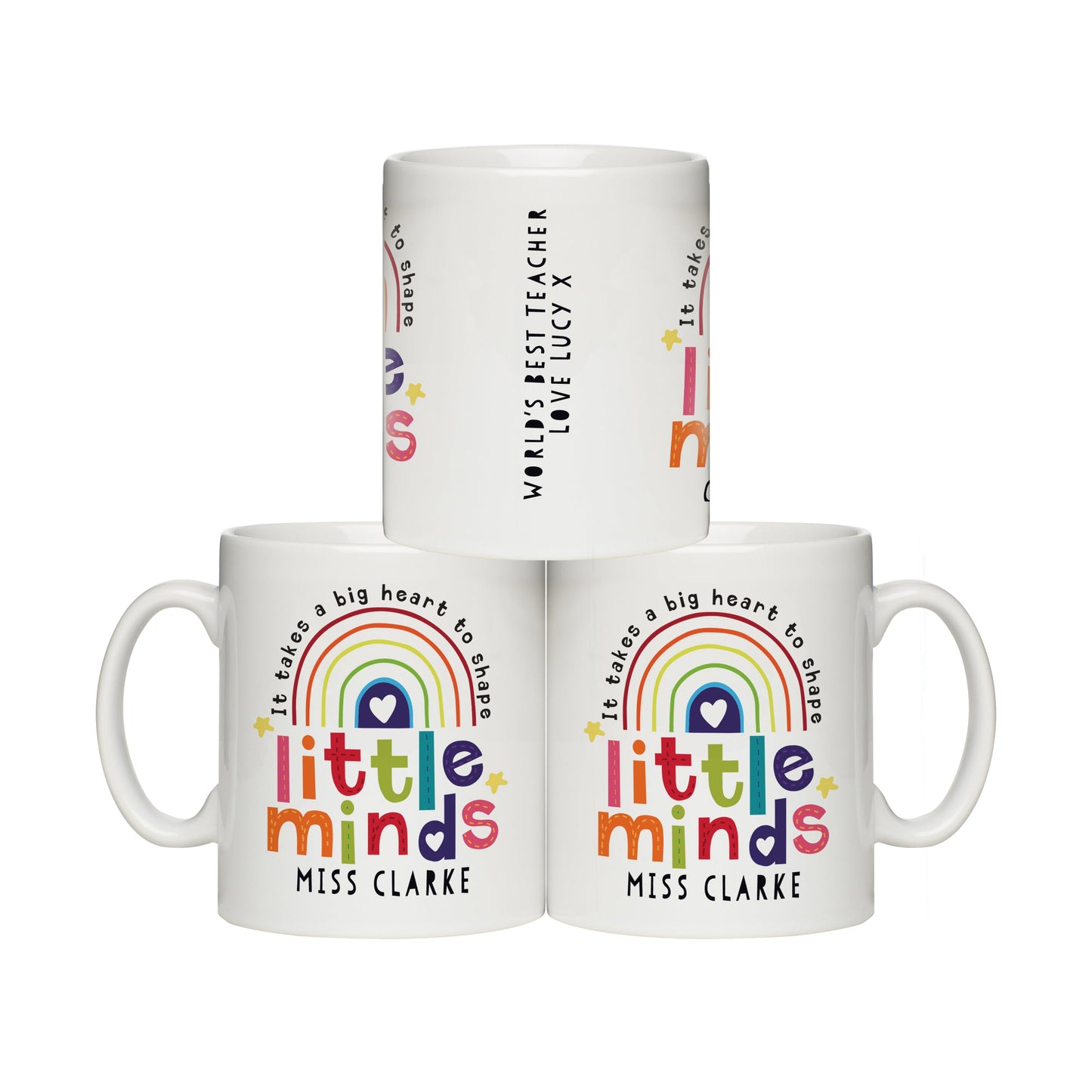 Personalised Shape Little Minds Mug: 6 - Mugs By Gift Moments