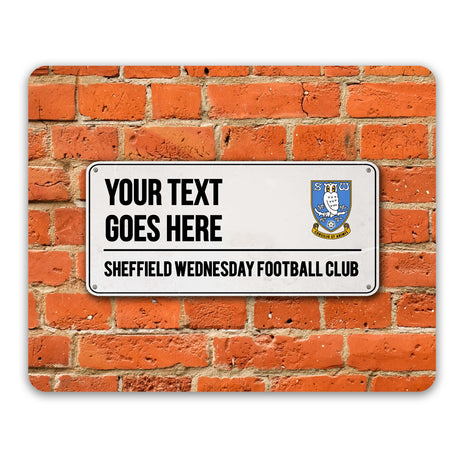 Personalised Sheffield Wednesday FC Street Sign Mouse Mat: 1 - Tech Accessories By Sheffield Wednesday