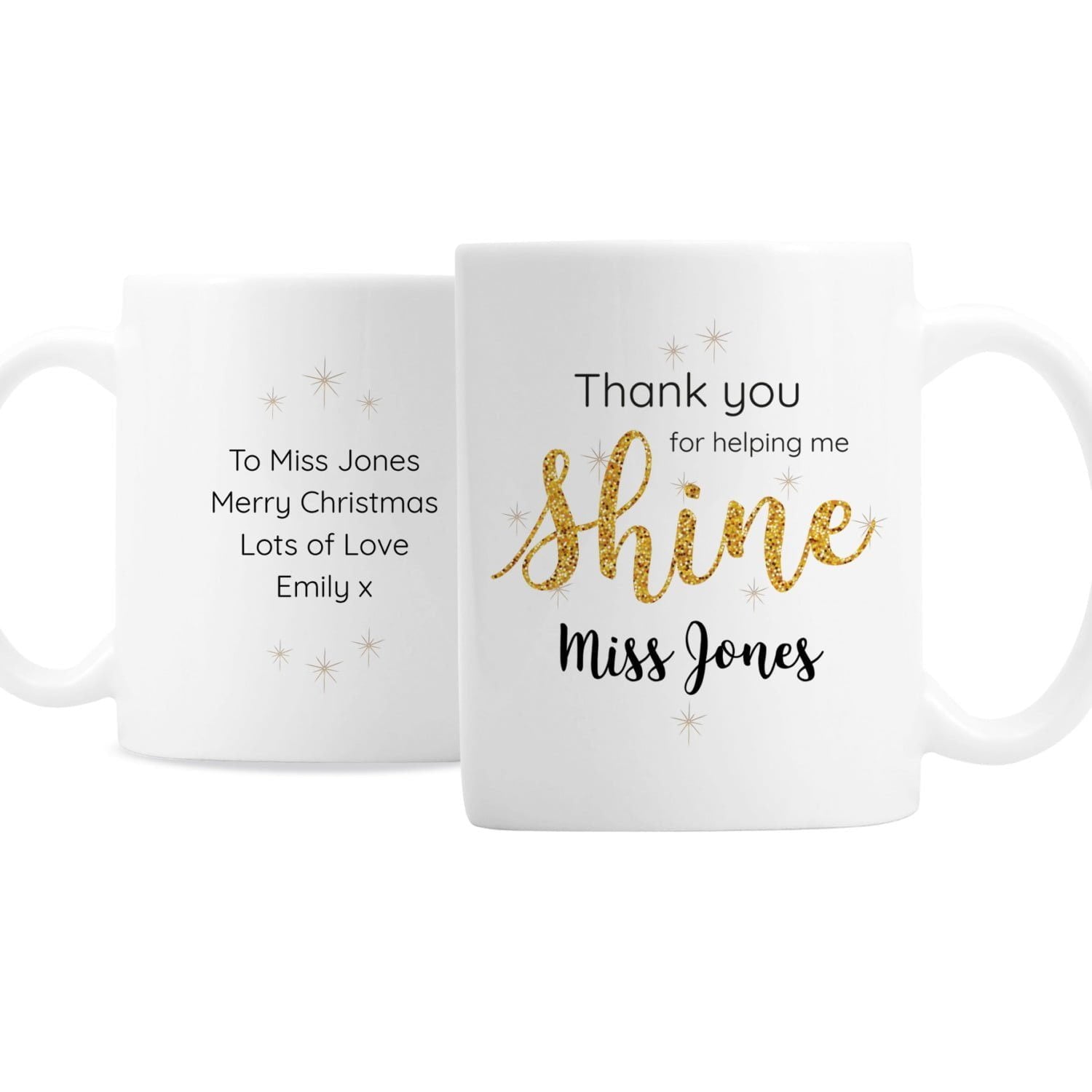 Personalised Shine Teacher Mug - Shop Mugs At Gift Moments - 3