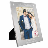 Personalised Silver 5x7 Our Sons Wedding Photo Frame: 4 - Photo Frames By Gift Moments