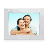 Personalised Silver Anniversary 5x7 Landscape Photo Frame: 2 - Photo Frames By Gift Moments