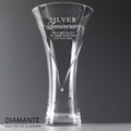 Personalised Silver Anniversary Large Hand Cut Diamante Heart Vase - Shop Vases At Gift Moments - 1