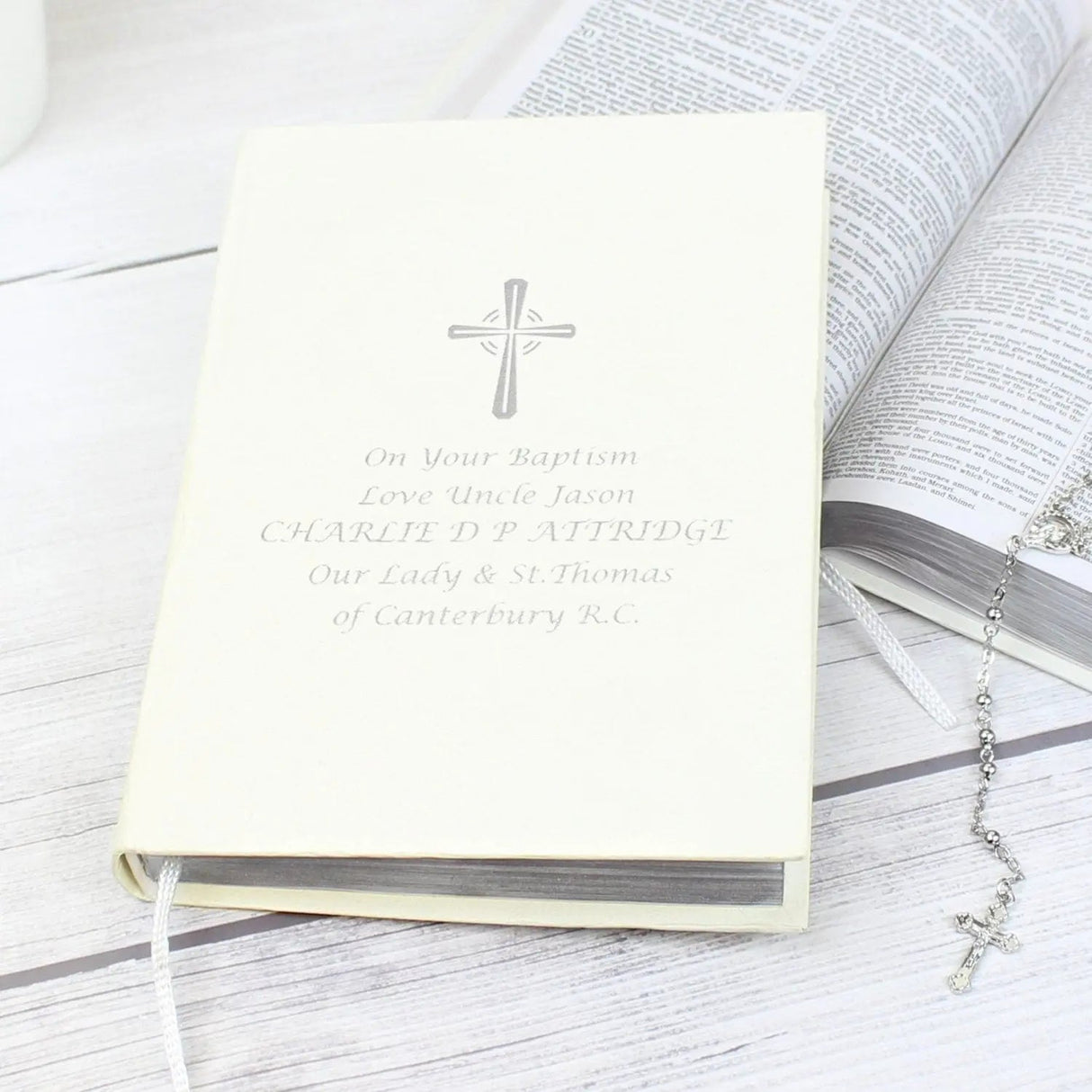 Personalised Silver Companion Holy Bible - Eco-friendly: 1 - Books By Gift Moments