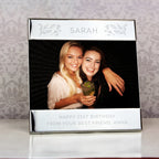 Personalised Silver Floral 6x4 Photo Frame - Shop Photo Frames At Gift Moments - 3